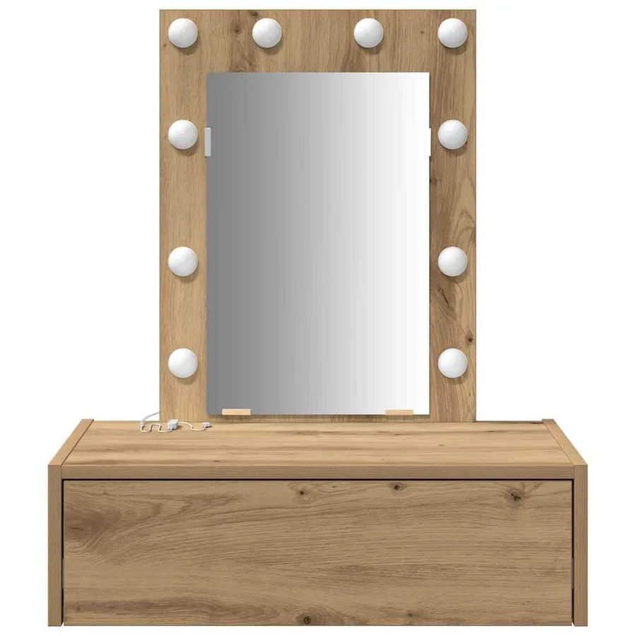 Table de Toilette Marron 60 x 40 x 70 cm Bois d'ingénierie - 5