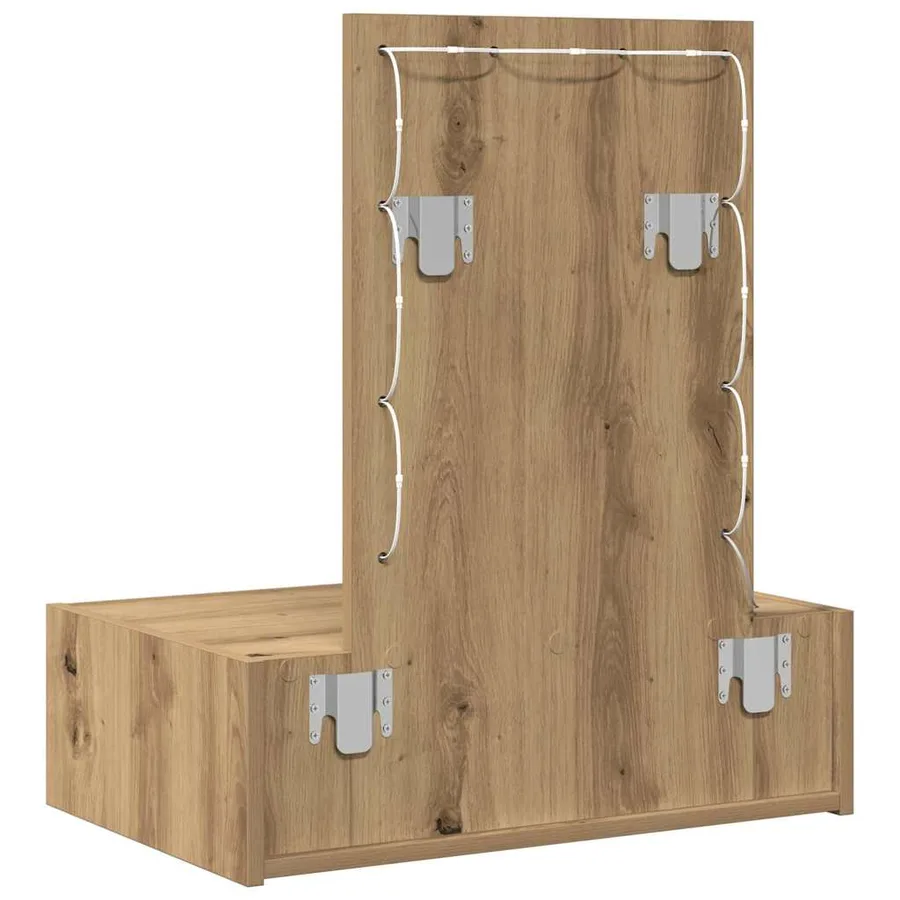 Table de Toilette Marron 60 x 40 x 70 cm Bois d'ingénierie - 7