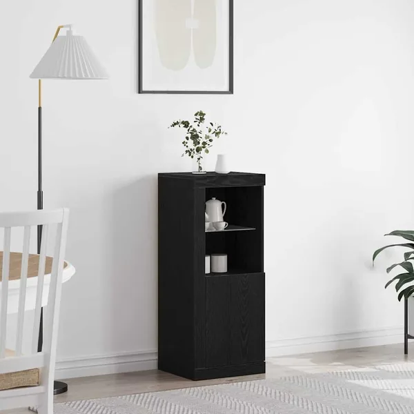 Buffet LED Noir 41 x 37 x 100 cm Bois d'ingénierie