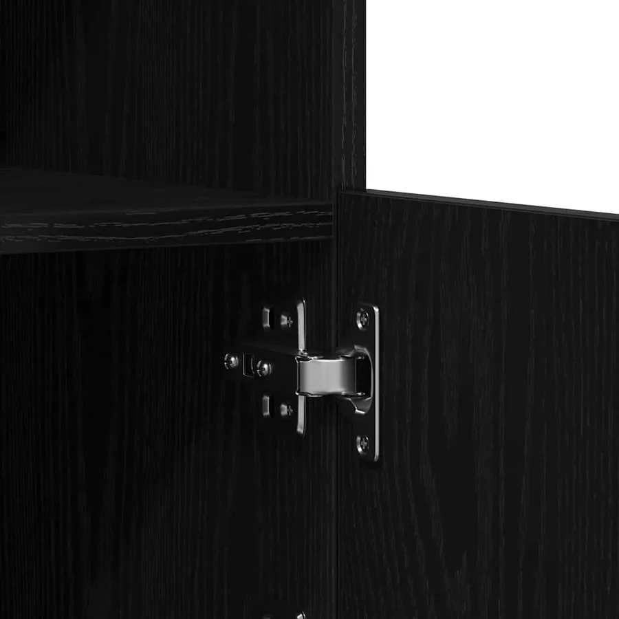 Buffet LED Noir 41 x 37 x 100 cm Bois d'ingénierie - 11