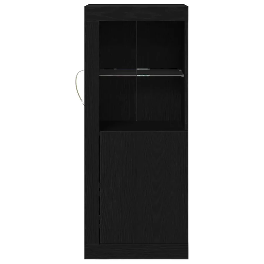 Buffet LED Noir 41 x 37 x 100 cm Bois d'ingénierie - 6
