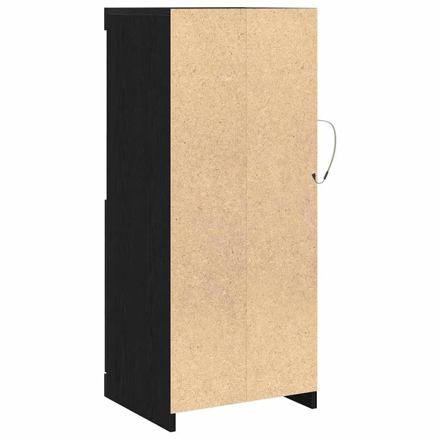 Buffet LED Noir 41 x 37 x 100 cm Bois d'ingénierie - 9