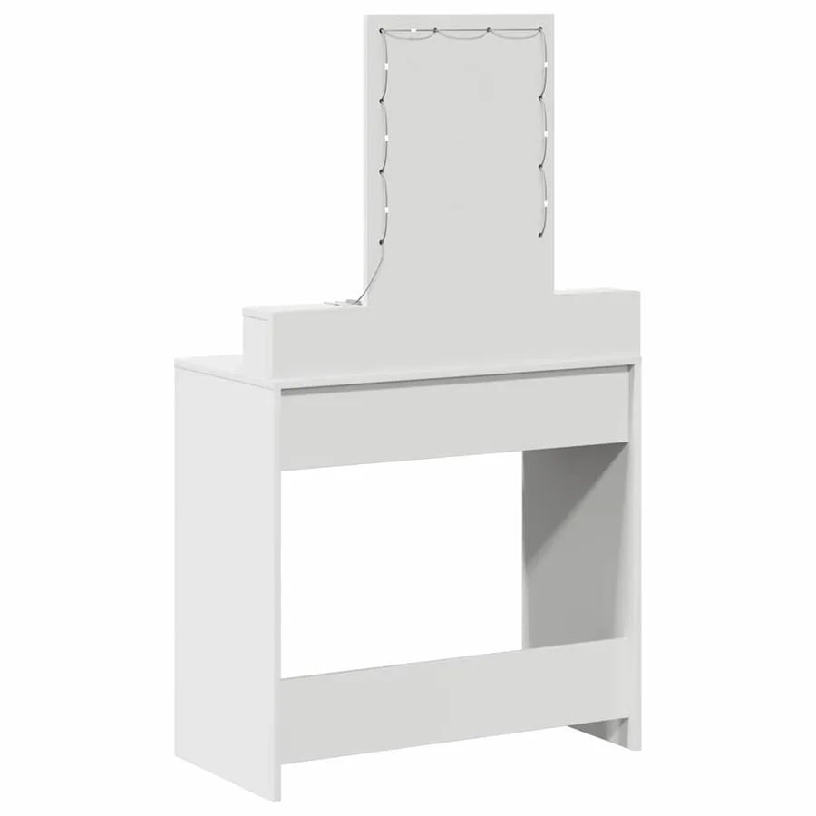 Table de Toilette Blanc 79 x 41 x 140 cm Bois d'ingénierie - 7