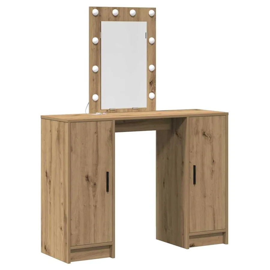 Table de Toilette Marron 102 x 33 x 135 cm Bois d'ingénierie - 2