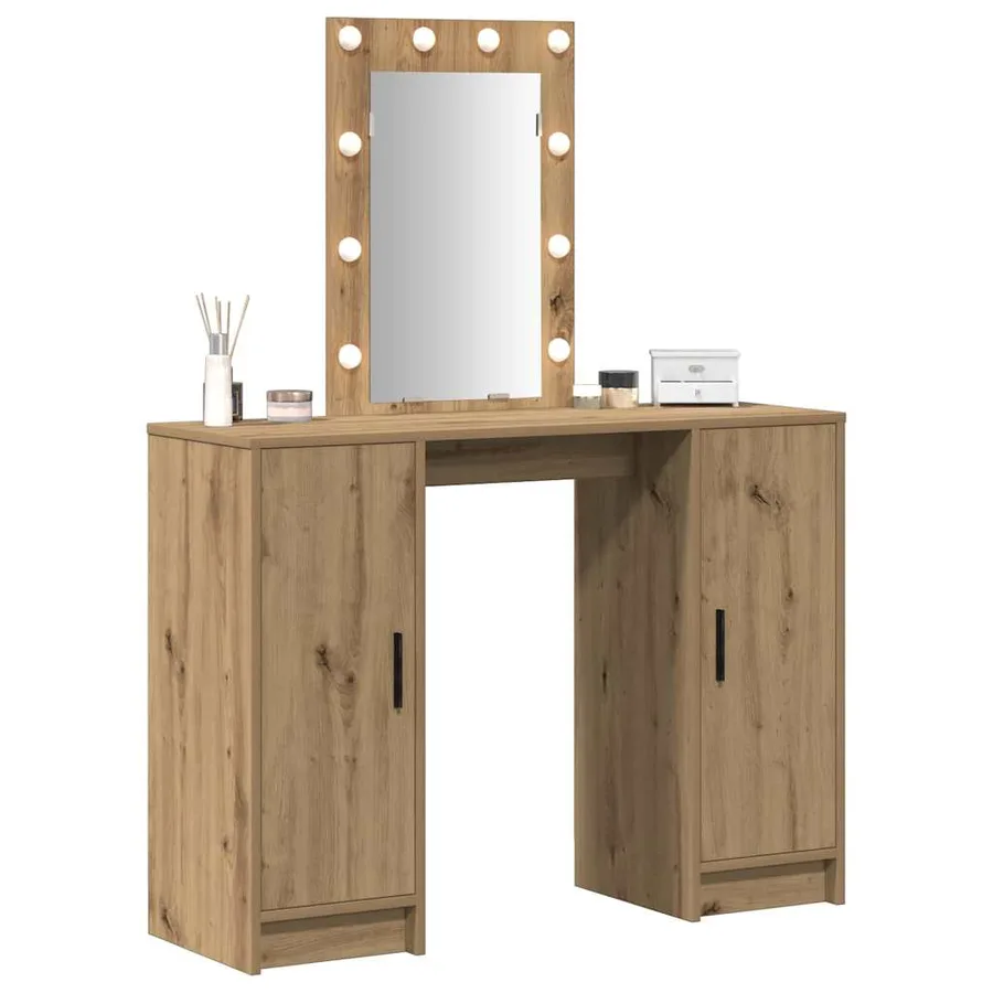Table de Toilette Marron 102 x 33 x 135 cm Bois d'ingénierie - 3