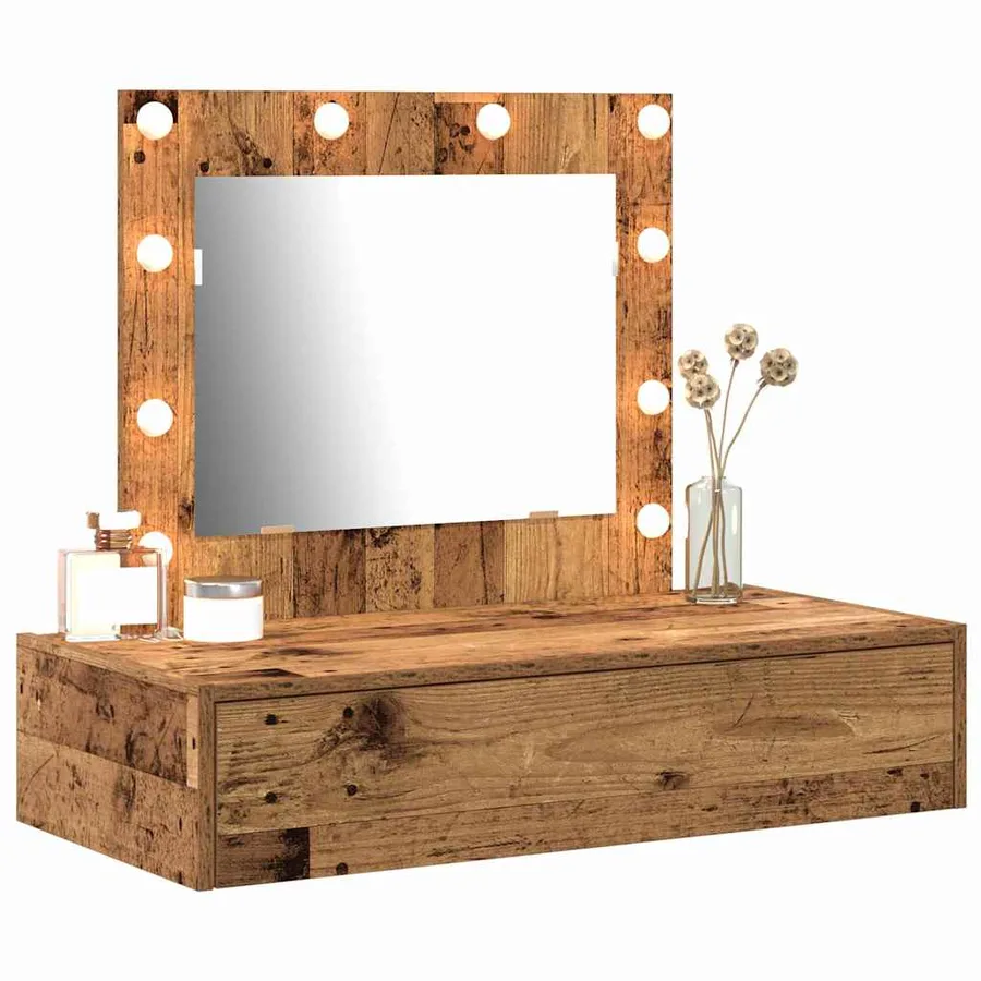 Table de Toilette Marron 83 x 40 x 70 cm Bois d'ingénierie - 3