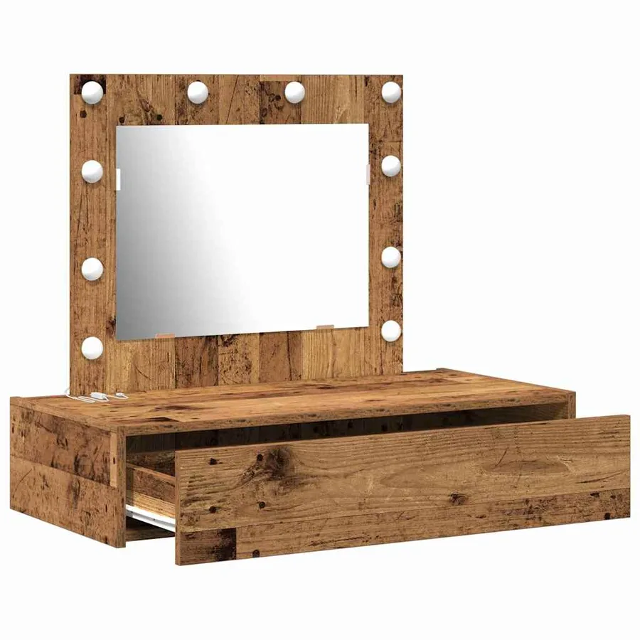 Table de Toilette Marron 83 x 40 x 70 cm Bois d'ingénierie - 4
