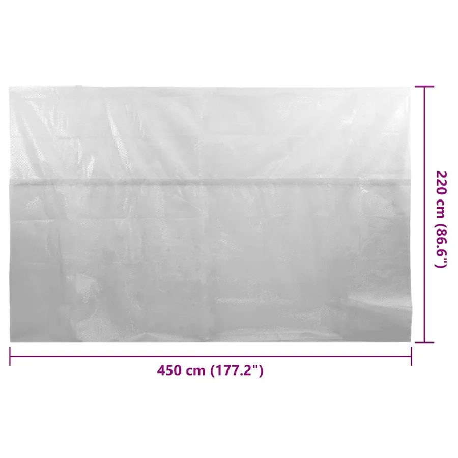Film solaire de piscine flottant PE 450x220 cm Gris - 6