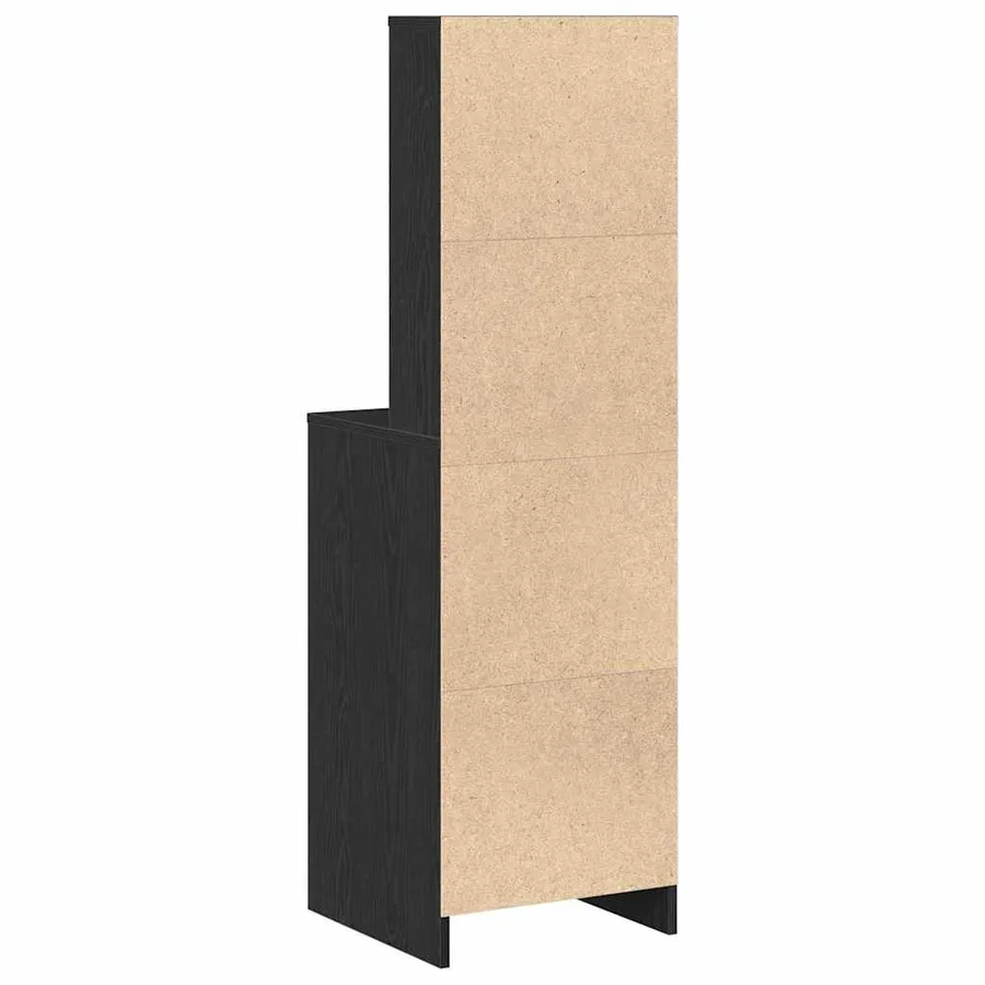Haut Armoire Chêne noir 40 x 41 x 135 cm Bois d'ingénierie - 9