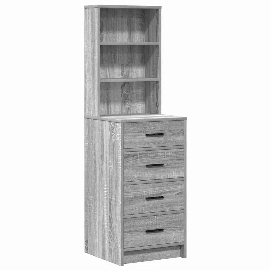Table de Toilette avec tiroir Gris clair 78.5 x 41 x 135 cm - 6