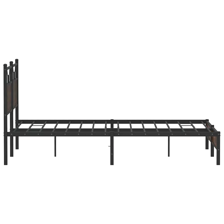 Cadre de lit sans matelas chêne marron 150x200 cm - 7