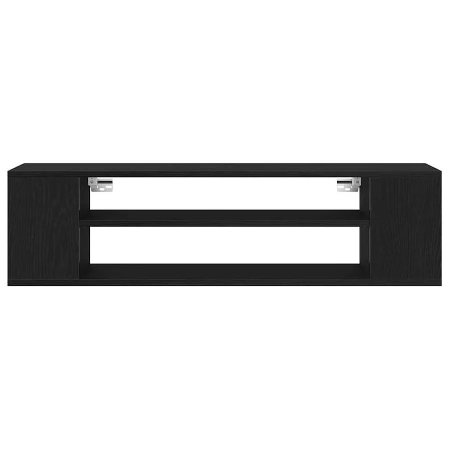Meuble TV Chêne noir 100 x 30 x 26,5 cm Bois d'ingénierie - 6