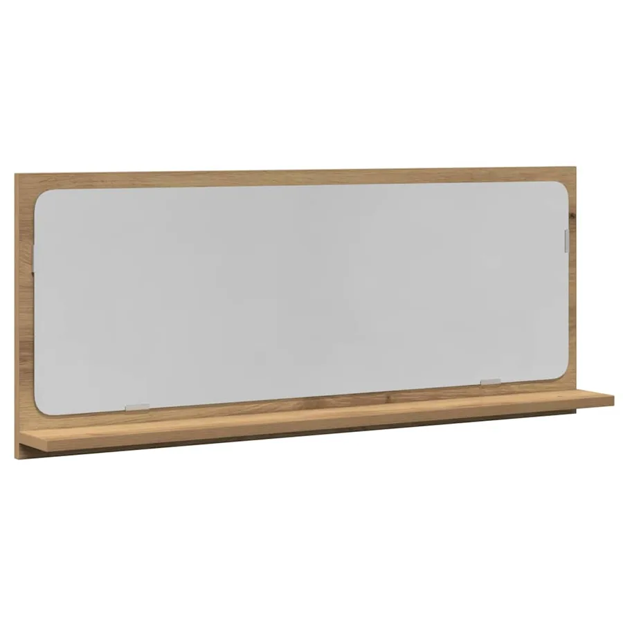 Étagère Miroir chêne artisanal 90 x 10,5 x 37 cm - 2