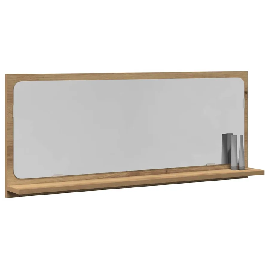 Étagère Miroir chêne artisanal 90 x 10,5 x 37 cm - 3
