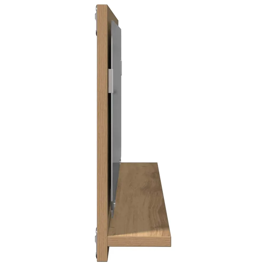 Étagère Miroir chêne artisanal 90 x 10,5 x 37 cm - 7