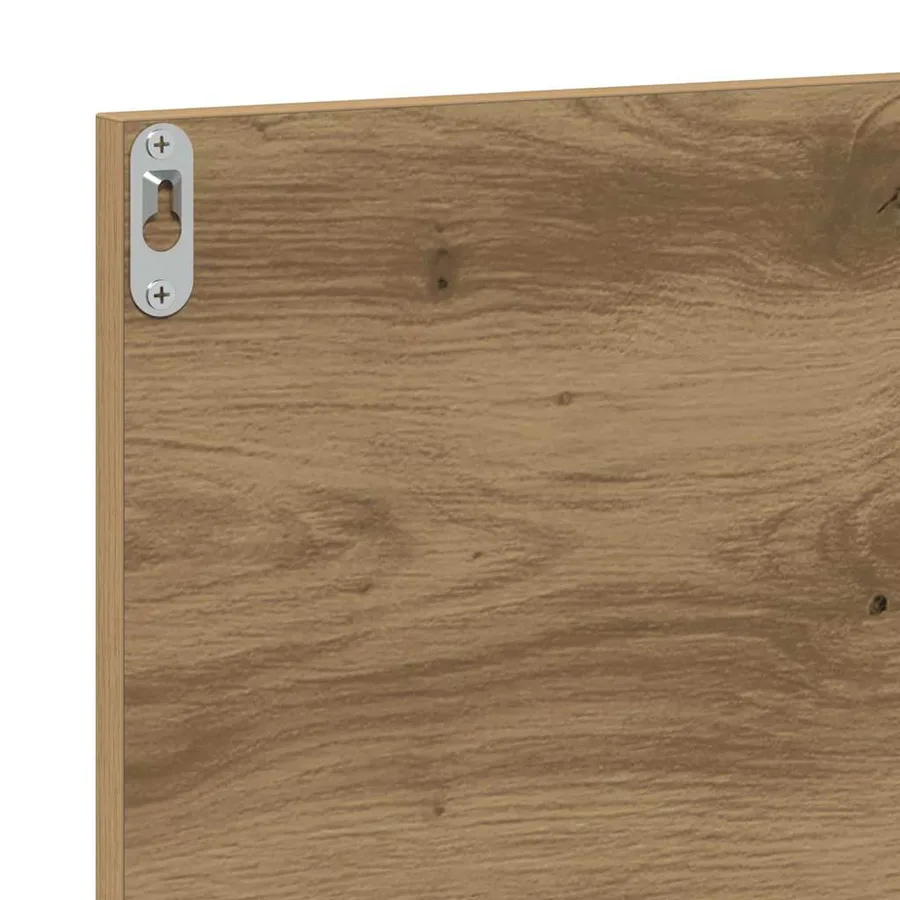 Étagère Miroir chêne artisanal 90 x 10,5 x 37 cm - 9