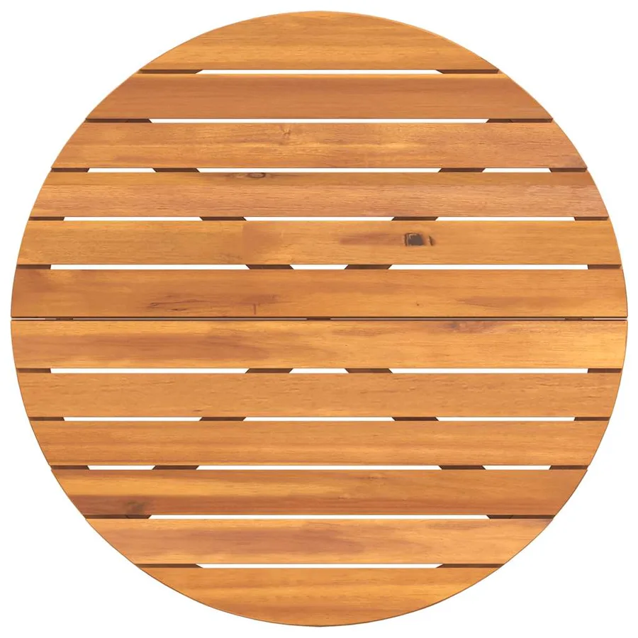 Ensemble de salle à manger de jardin 5 pcs en bois massif d'acacia - 7