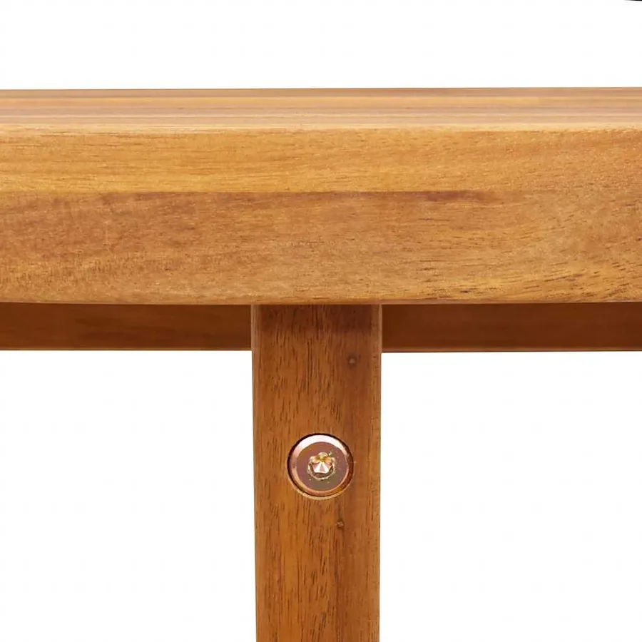 Table d'appoint de jardin ronde Ø55x40 cm en bois d'acacia massif - 10