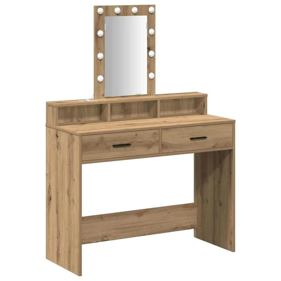 Table de Toilette Marron 100 x 41 x 140 cm Bois d'ingénierie - 2