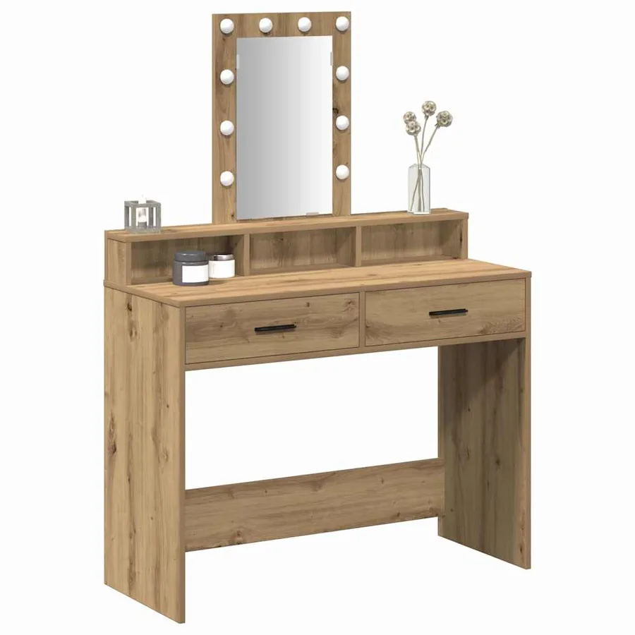 Table de Toilette Marron 100 x 41 x 140 cm Bois d'ingénierie - 3