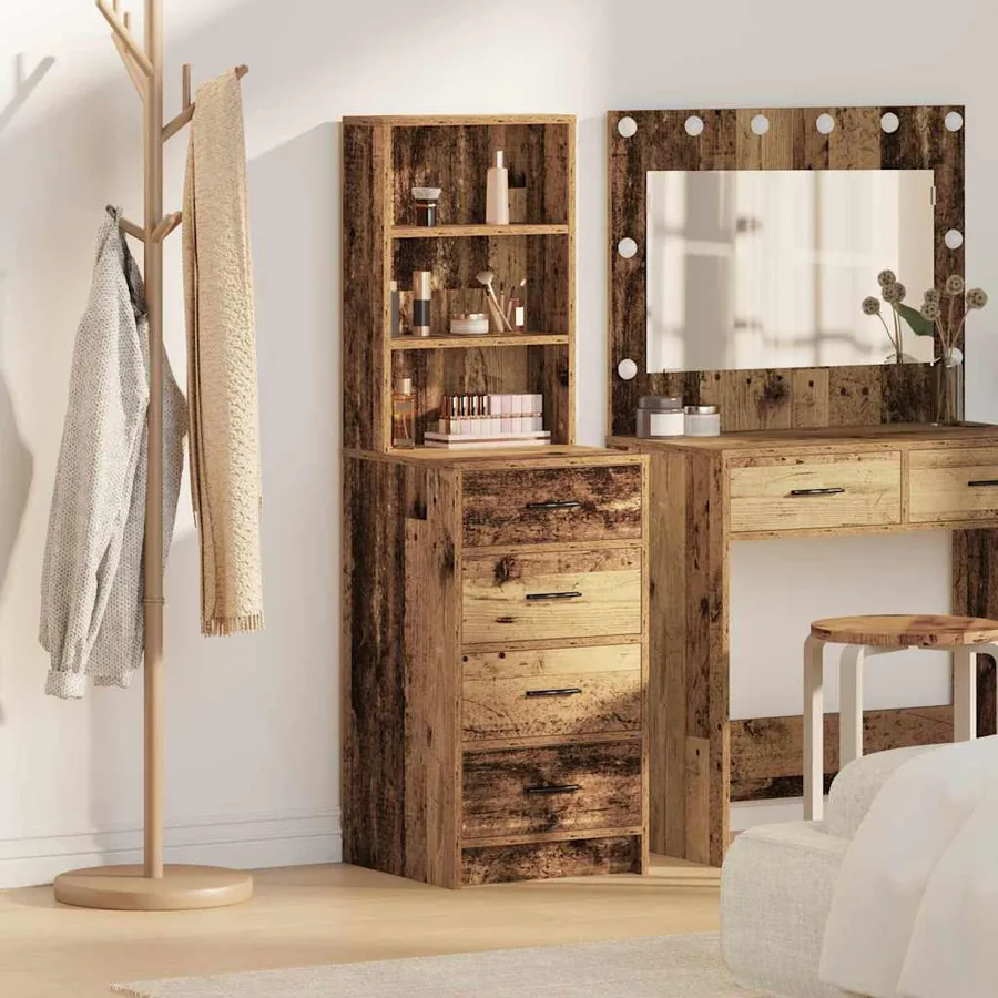 Haut Armoire Bois ancien 40 x 41 x 135 cm Bois d'ingénierie