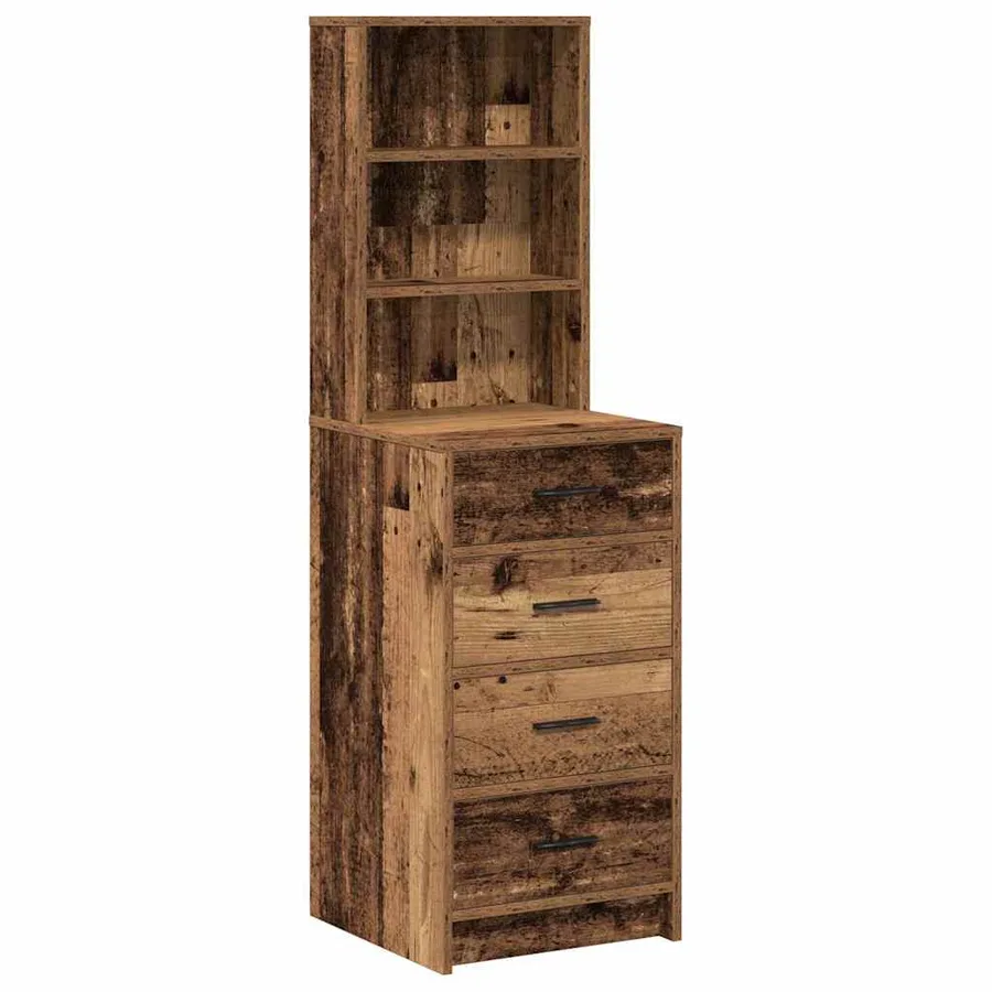 Haut Armoire Bois ancien 40 x 41 x 135 cm Bois d'ingénierie - 2
