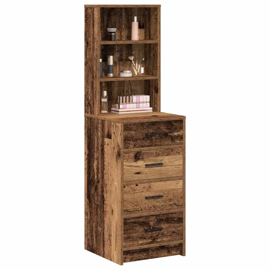 Haut Armoire Bois ancien 40 x 41 x 135 cm Bois d'ingénierie - 3