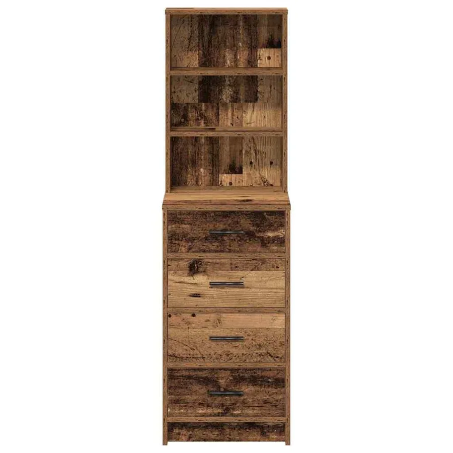 Haut Armoire Bois ancien 40 x 41 x 135 cm Bois d'ingénierie - 6