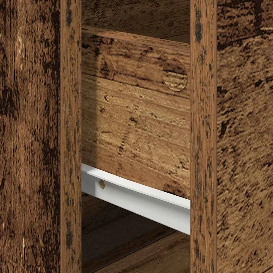Cabinet de chevet Bois ancien 50 x 39 x 41 cm Bois d'ingénierie - 10