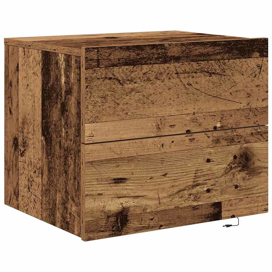 Cabinet de chevet Bois ancien 50 x 39 x 41 cm Bois d'ingénierie - 2