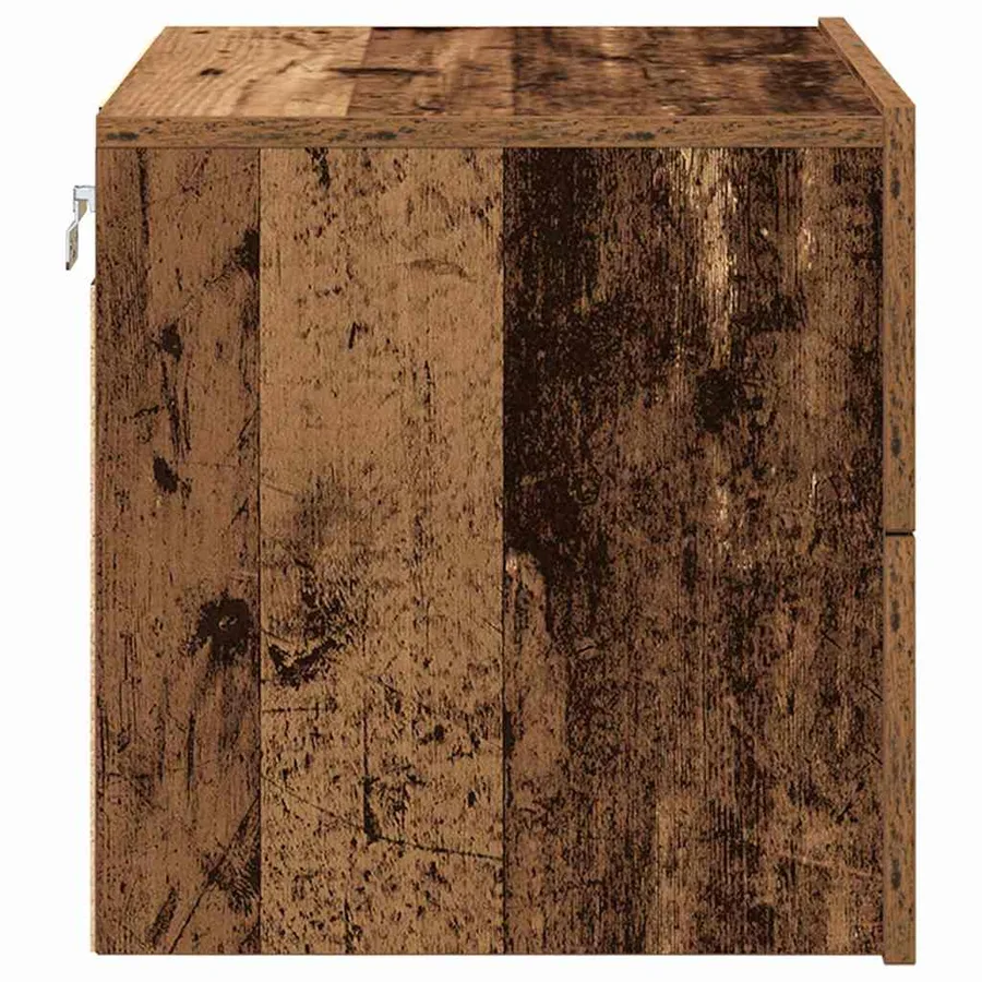 Cabinet de chevet Bois ancien 50 x 39 x 41 cm Bois d'ingénierie - 7