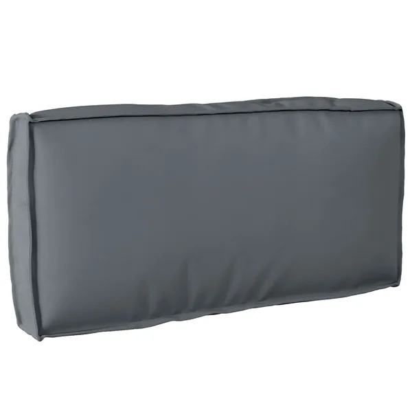 Coussin Anthracite 80 x 40 x 12 cm Tissu Oxford