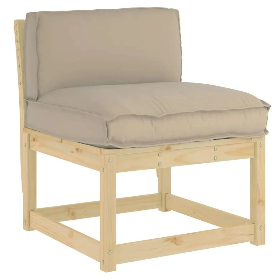 Coussin Taupe 70 x 40 x 12 cm Tissu Oxford - 2