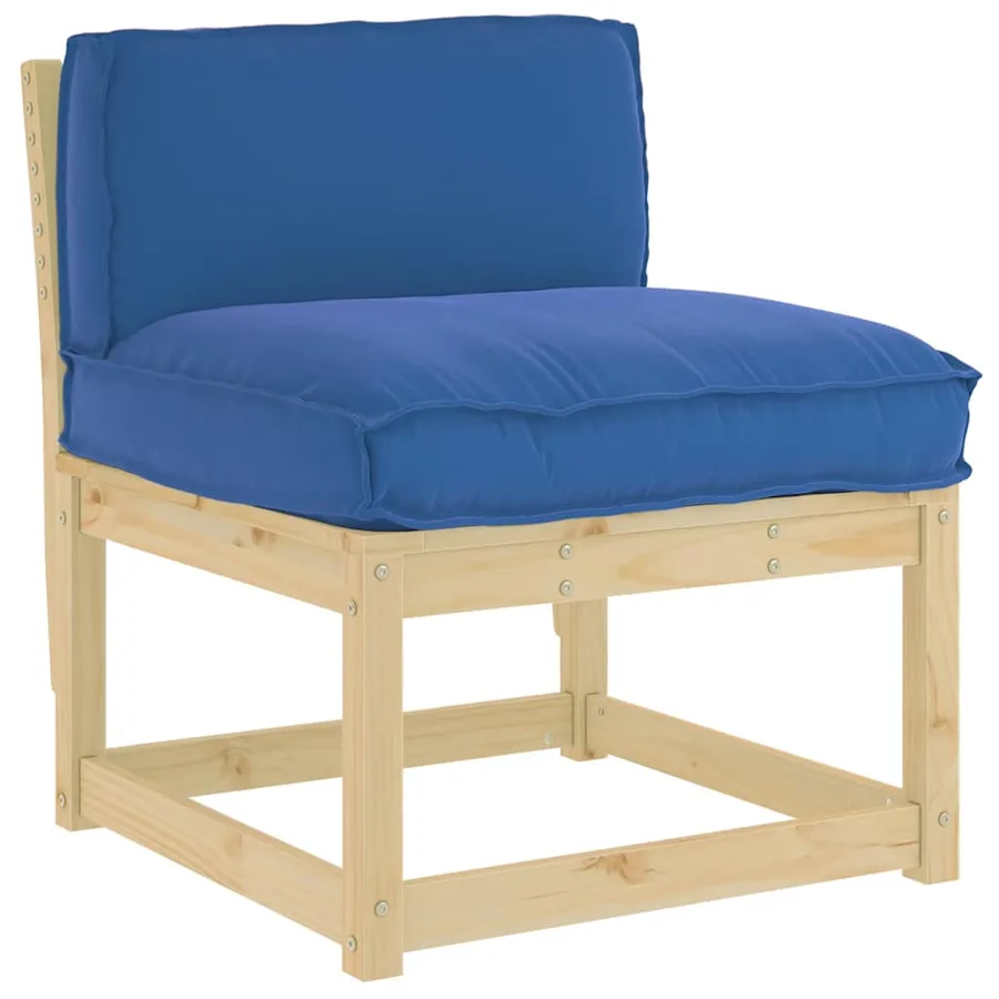 Coussin Bleu royal 80 x 40 x 12 cm Tissu Oxford - 2