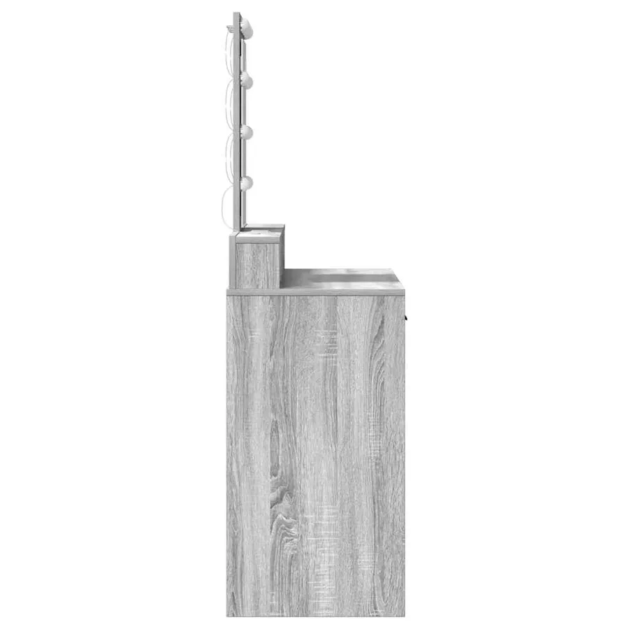 Table de Toilette Gris 100 x 41 x 140 cm Bois d'ingénierie - 6