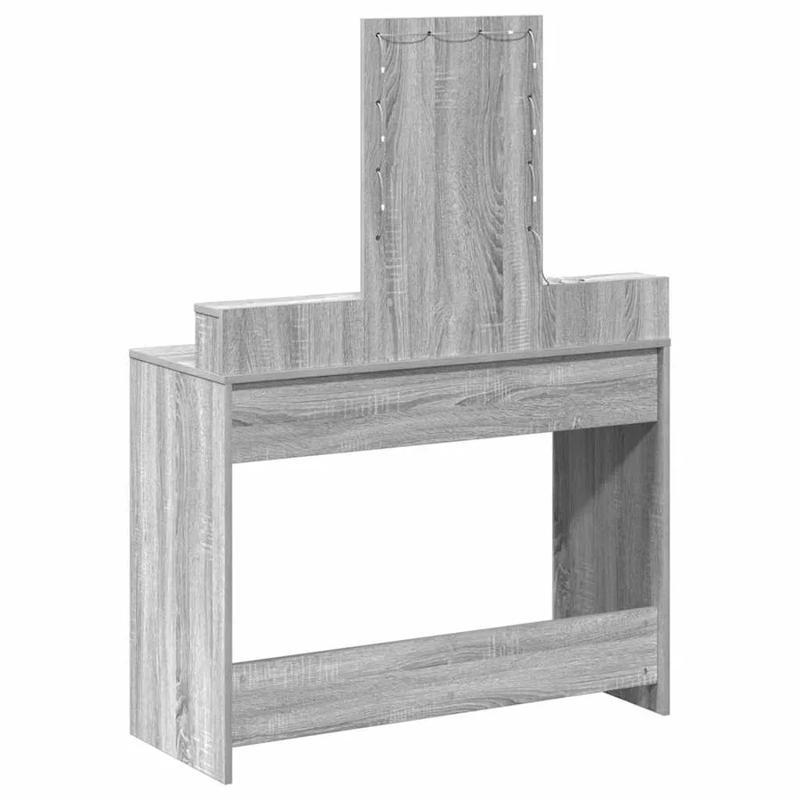 Table de Toilette Gris 100 x 41 x 140 cm Bois d'ingénierie - 7