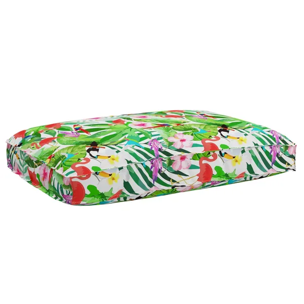 Coussin Floral Multicolore 120 x 80 x 12 cm Tissu Oxford