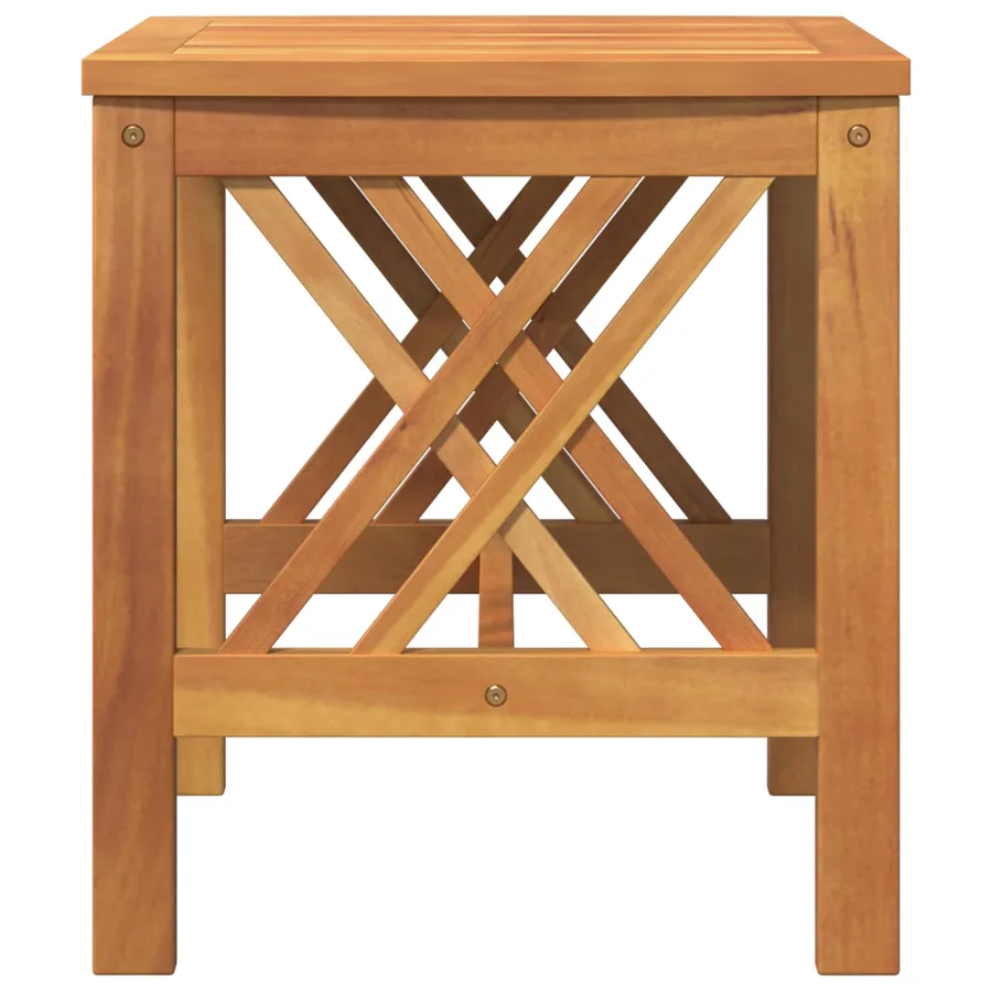 Table d'appoint Bois d'Acacia Massif Huile Naturelle - 4