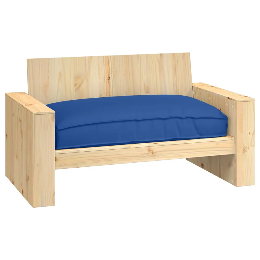 Coussin Bleu royal 120 x 80 x 12 cm Tissu Oxford - 2