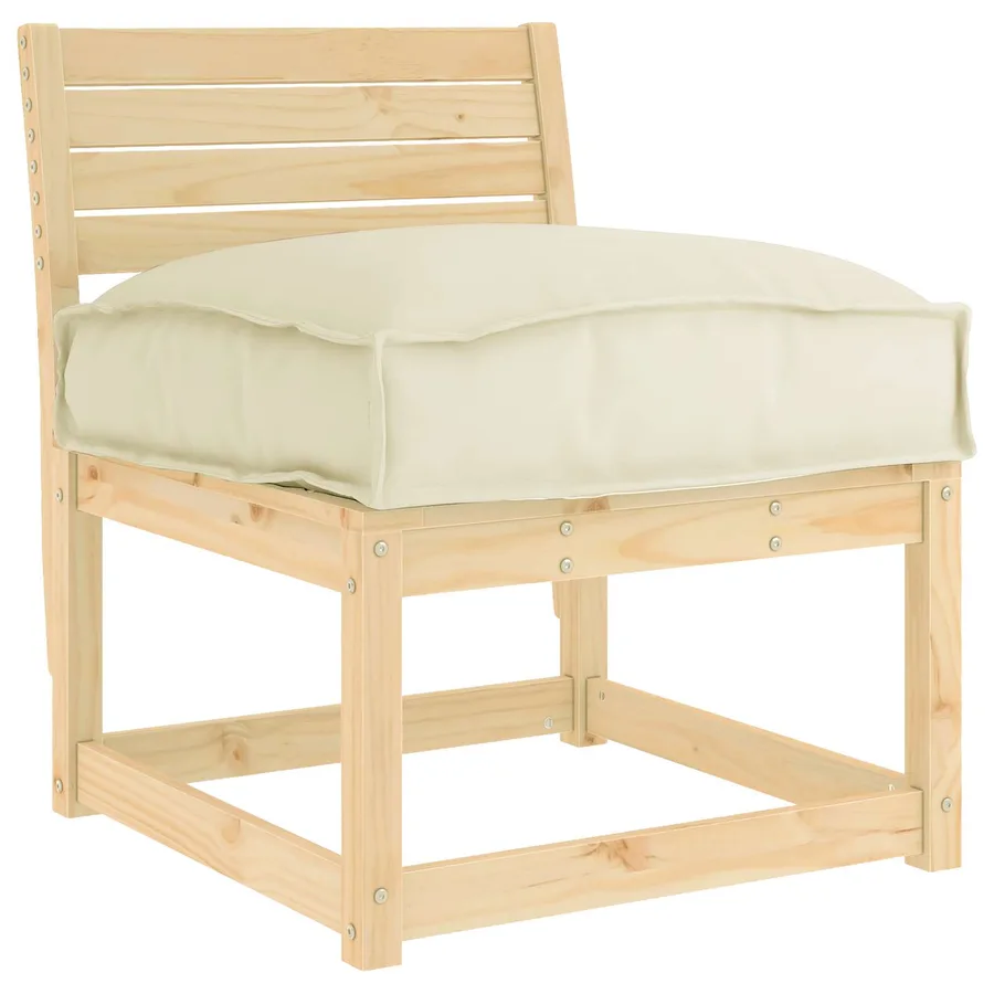 Coussin Crème 50 x 50 x 12 cm Tissu Oxford - 2