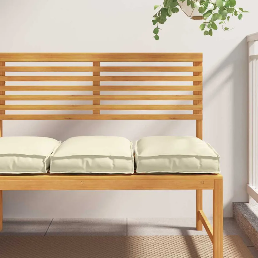 Coussin 2 pcs Crème 40 x 40 x 8 cm Tissu Oxford