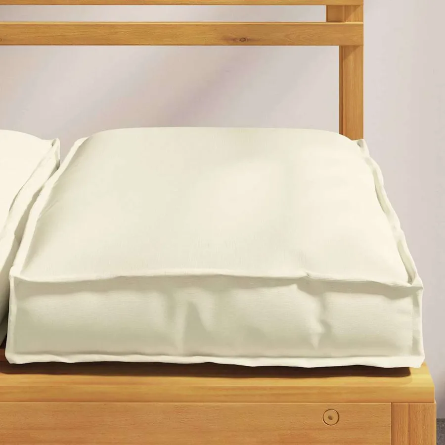 Coussin 2 pcs Crème 40 x 40 x 8 cm Tissu Oxford - 4