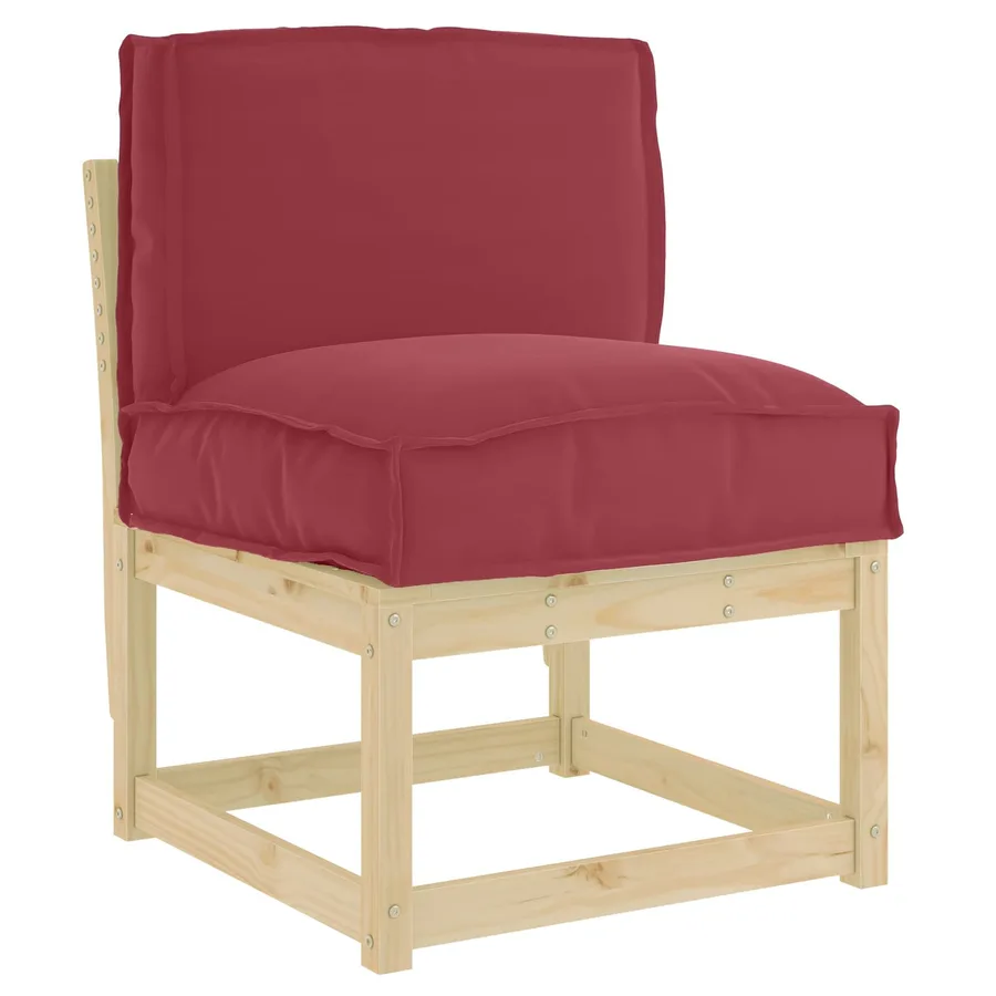 Coussin Bordeaux 50 x 40 x 12 cm Tissu Oxford - 2