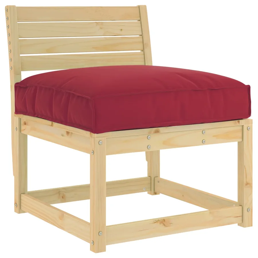 Coussin Bordeaux 80 x 80 x 12 cm Tissu Oxford - 2