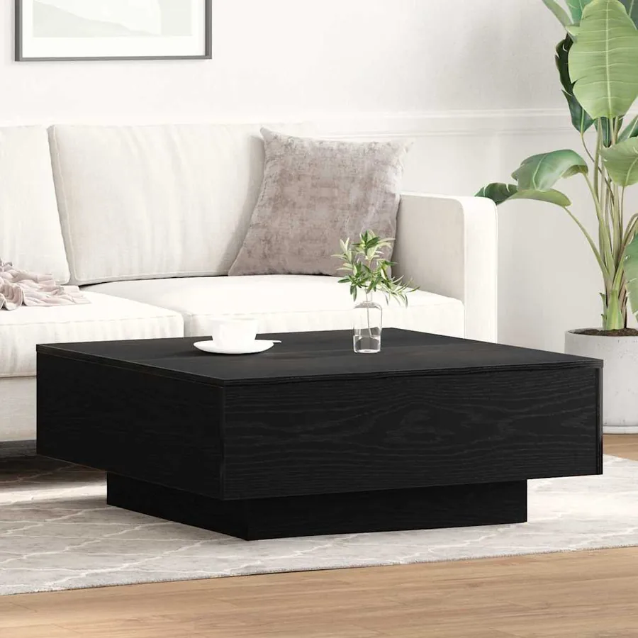 Table basse Chêne noir 80 x 80 x 31 cm