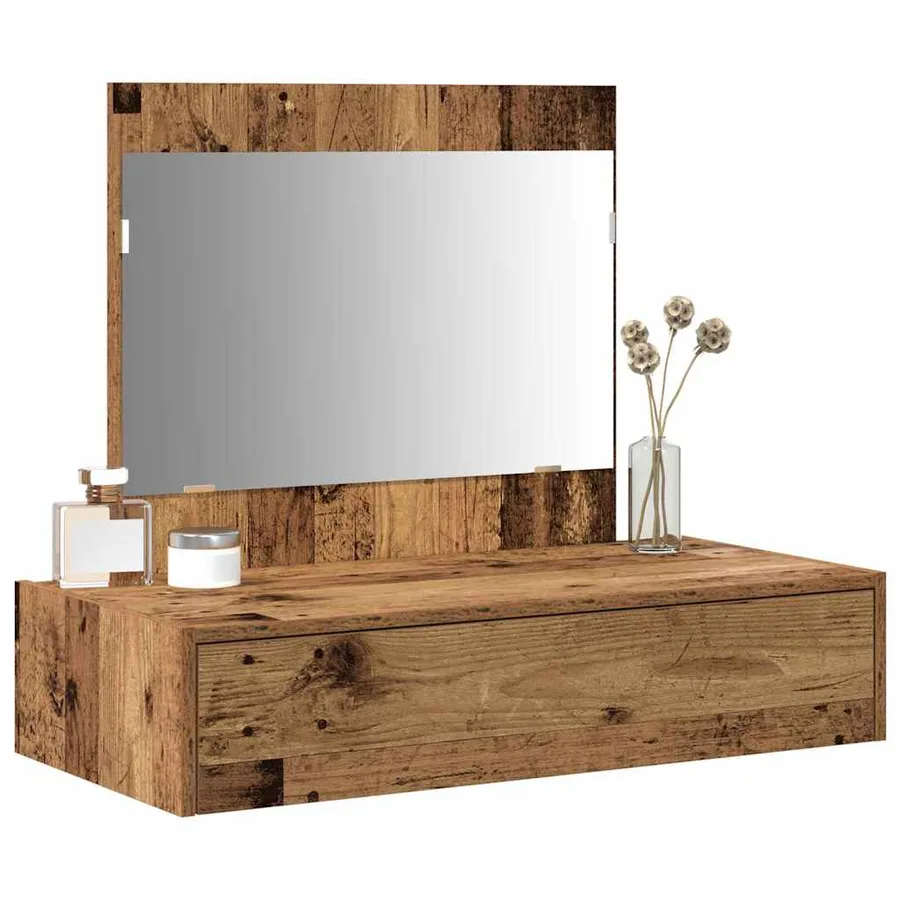 Table de Toilette Marron 83 x 40 x 70 cm Bois d'ingénierie - 3