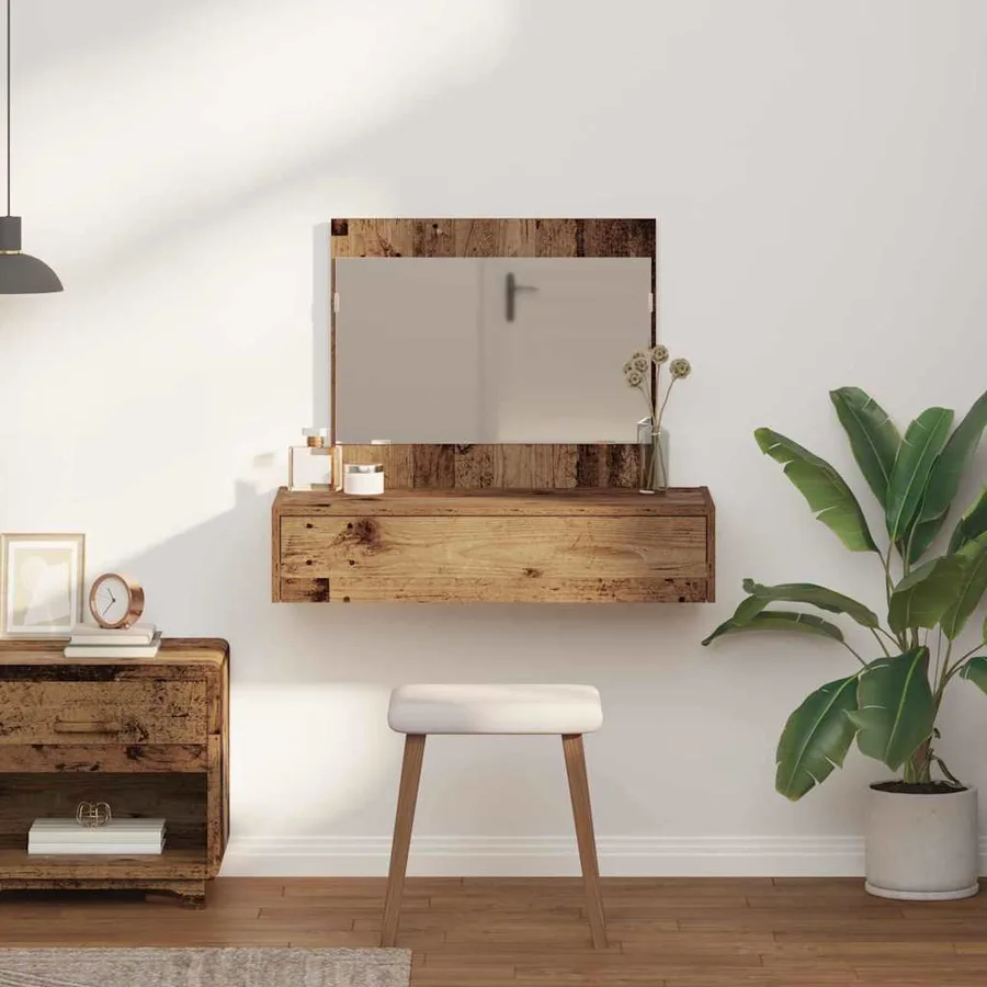 Table de Toilette Marron 83 x 40 x 70 cm Bois d'ingénierie - 4