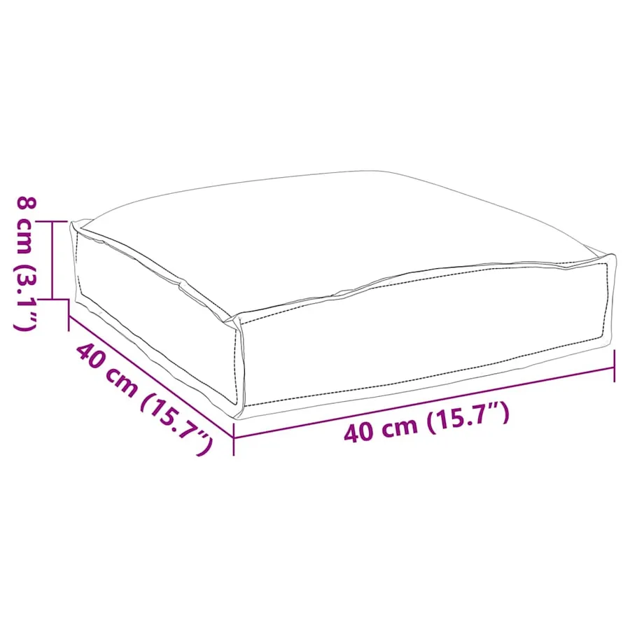 Coussin Feuille 4 pcs Motif feuille 40 x 40 x 8 cm Tissu Oxford - 12