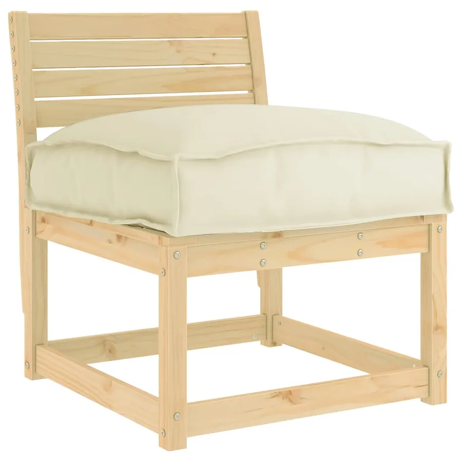 Coussin Crème 60 x 40 x 8 cm Tissu Oxford - 3