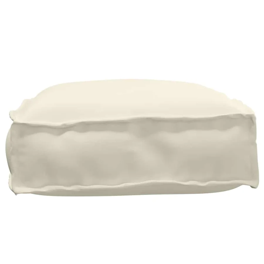 Coussin Crème 60 x 40 x 8 cm Tissu Oxford - 5